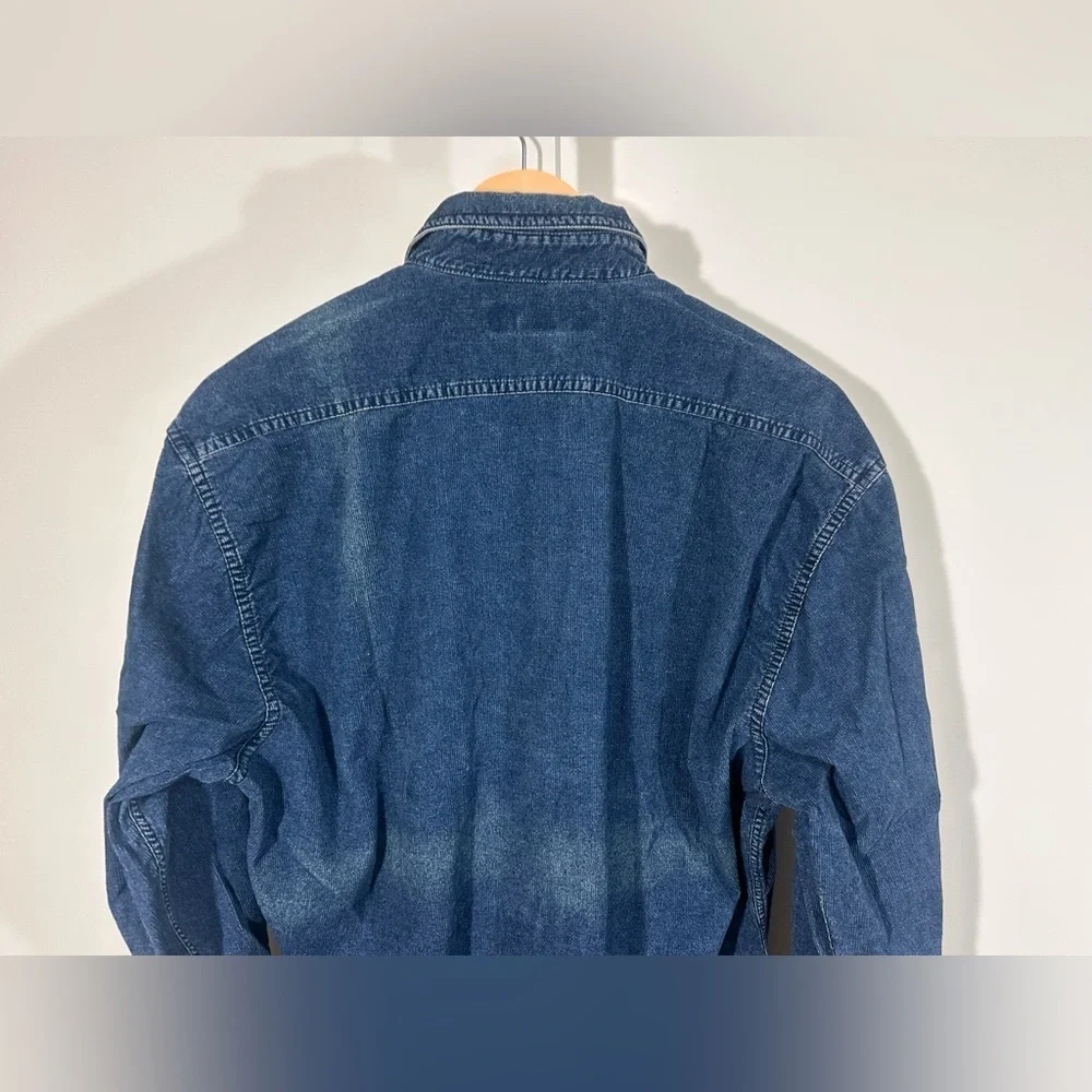 NWT Hong Kong Banana Republic Vintage Denim Button-Up Shirt Made in Medium